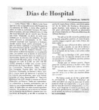 Días de hospital.