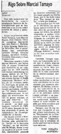 Algo sobre Marcial Tamayo