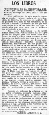 "Diccionario de la Literatura chilena"