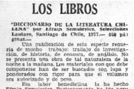 "Diccionario de la Literatura chilena"