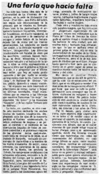 Una feria que hacia falta
