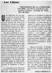 Diccionario de la Literatura Chilena