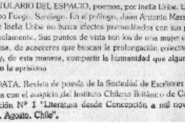 Capitulario del espacio.