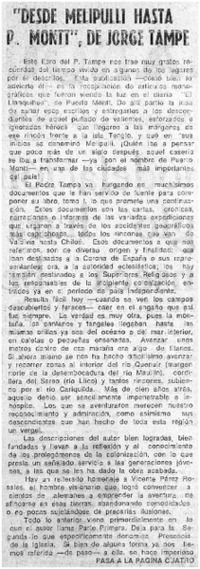 "Desde Melipulli hasta Puerto Montt"