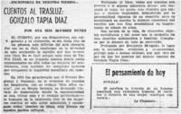 Cuentos al trasluz: Gonzalo Tapia Díaz