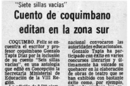 Cuento de coquimbano editan en la zona sur.