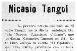 Nicasio Tangol