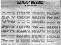 "La ciudad y los signos"