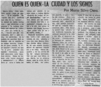 ¿Quién es quién - La ciudad ciudad y los signos