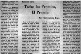 Todos los premios, el premio