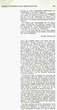 Guía de campo para las aves de Magallanes