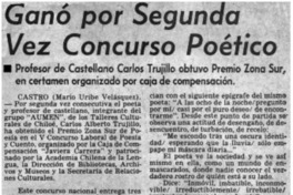 Ganó por segunda vez concurso poético