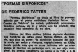 "Poemas sinfónicos".