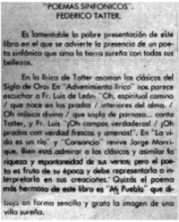 Sinfonías y misterios