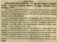 Aprendiendo ikebana.