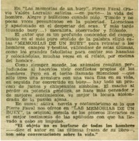 "Memorias de un Buey".