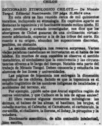 Diccionario etimologico chilote.