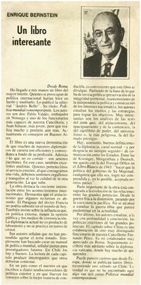 Un libro interesante.