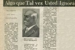 Su cabeza era enciclopédia.