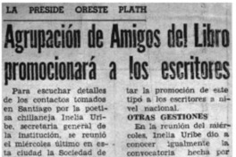 Agrupación de amigos del libro promocionará a los escritores.