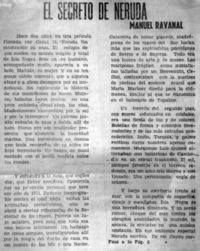 El secreto de Neruda