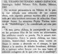 El tiempo detenido abrió espacios".