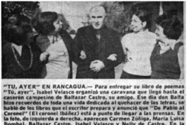 Tú, ayer" en Rancagua.