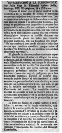 Introducción a la juseconomía".