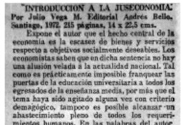 Introducción a la juseconomía".