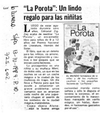 "La Porota": Un lindo regalo para las niñitas.