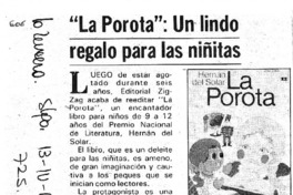 "La Porota": Un lindo regalo para las niñitas.