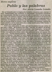 Pablo y las palabras