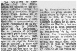 La Araucana de Ercilla".