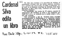 Cardenal Silva edita un libro.