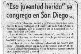 "Esa juventud herida" se congrega en San Diego.