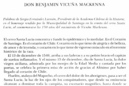 Don Benjamín Vicuña Mackenna