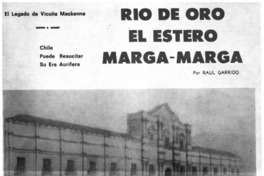 Río de oro el estero Marga-marga