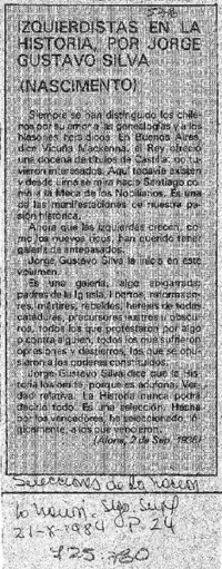 Izquierdistas en la historia