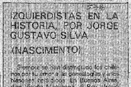 Izquierdistas en la historia