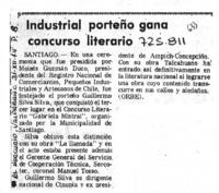 Industrial porteño gana concurso literario.