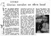 Glorias navales en obra local.