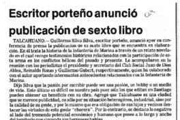 Escritor porteño anunció publicación de sexto libro.