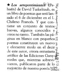 Los arrepentimientos