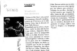 Vuelven las ánimas.