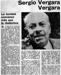 La bondad convence más que la dialéctica : [entrevistas]