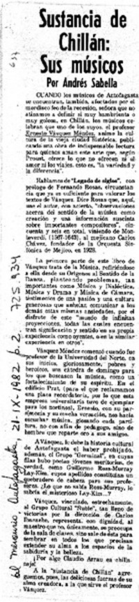 Sustancia de Chillán: sus músicos
