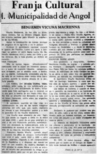 Benjamín Vicuña Mackenna.