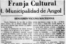 Benjamín Vicuña Mackenna.