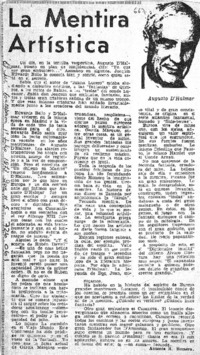 La mentira artística
