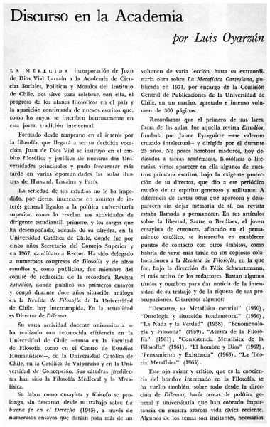 Discurso en la academia